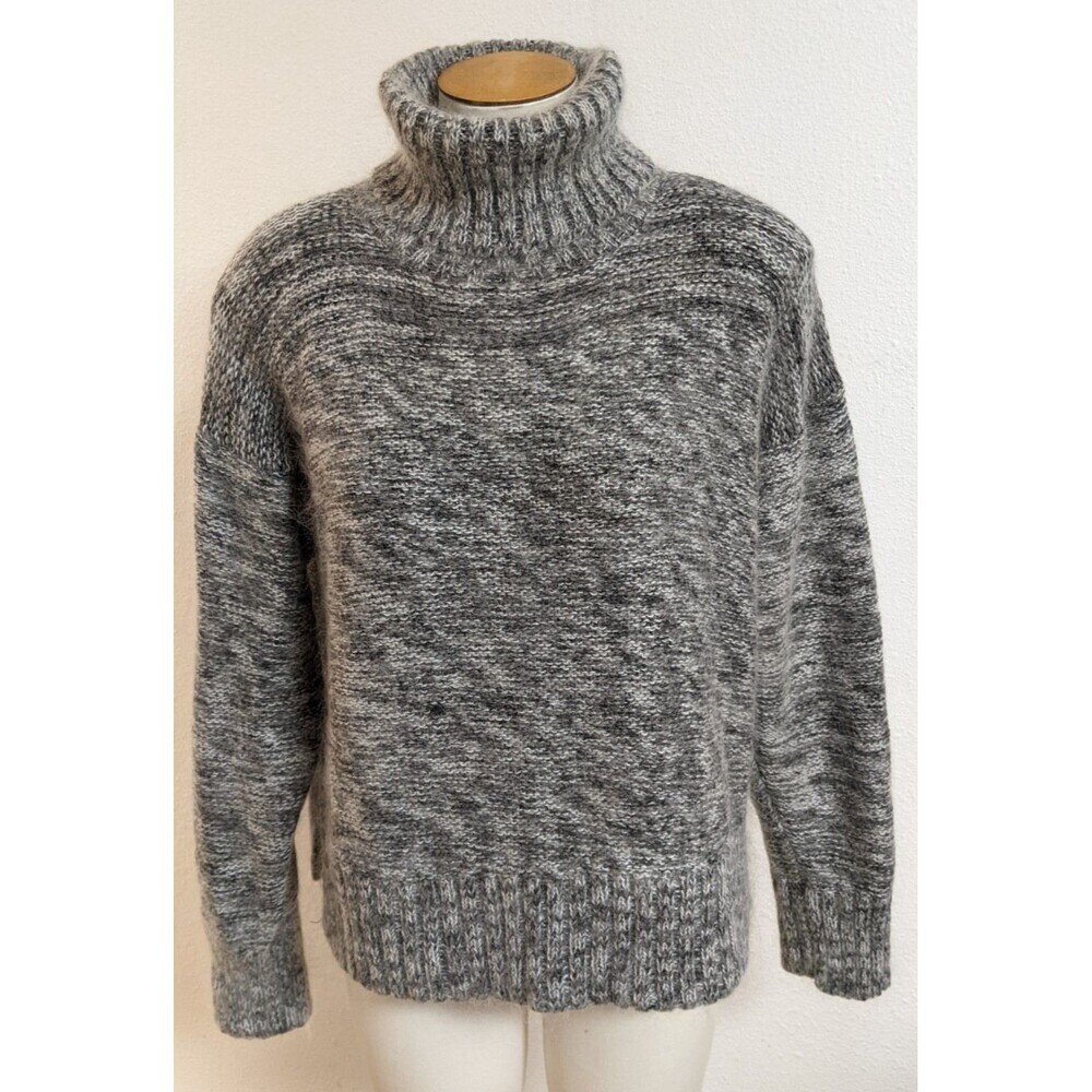 ALL POINTS By Reference Point Silk/Mohair Blend Turtleneck Long Slv Sweater LG